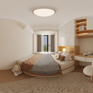 现代儿童房全景