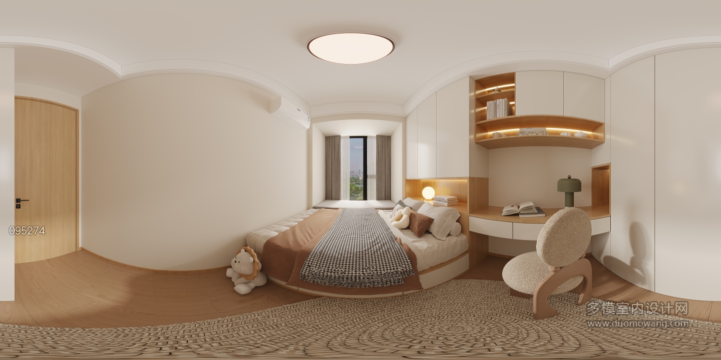 现代儿童房全景