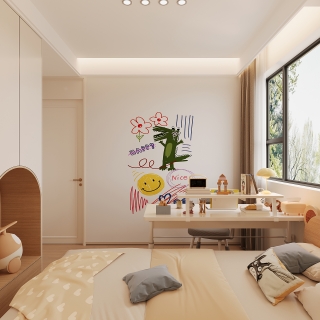 法式男孩房单张二