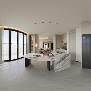 意式轻奢一层_一层厨房