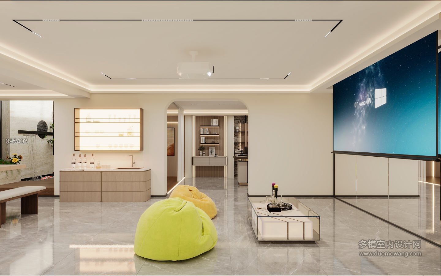 现代地下室大厅