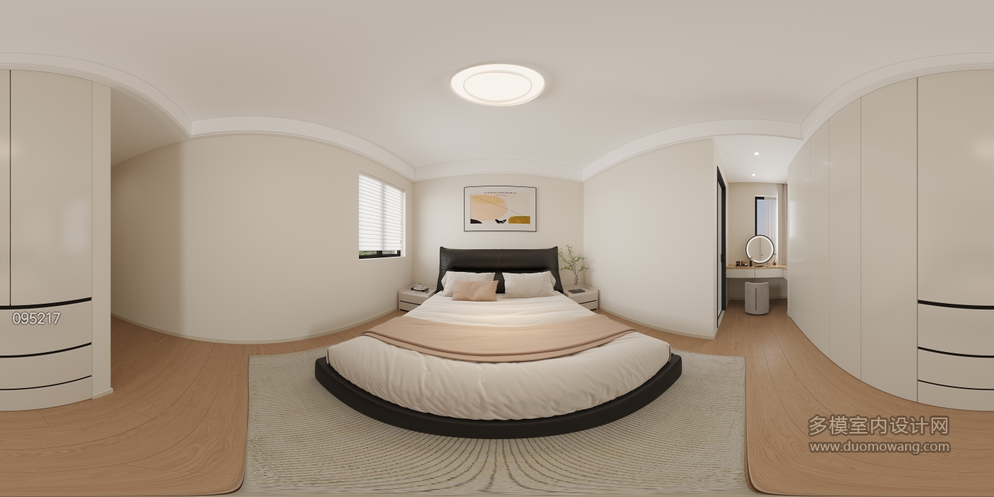 现代主卧全景