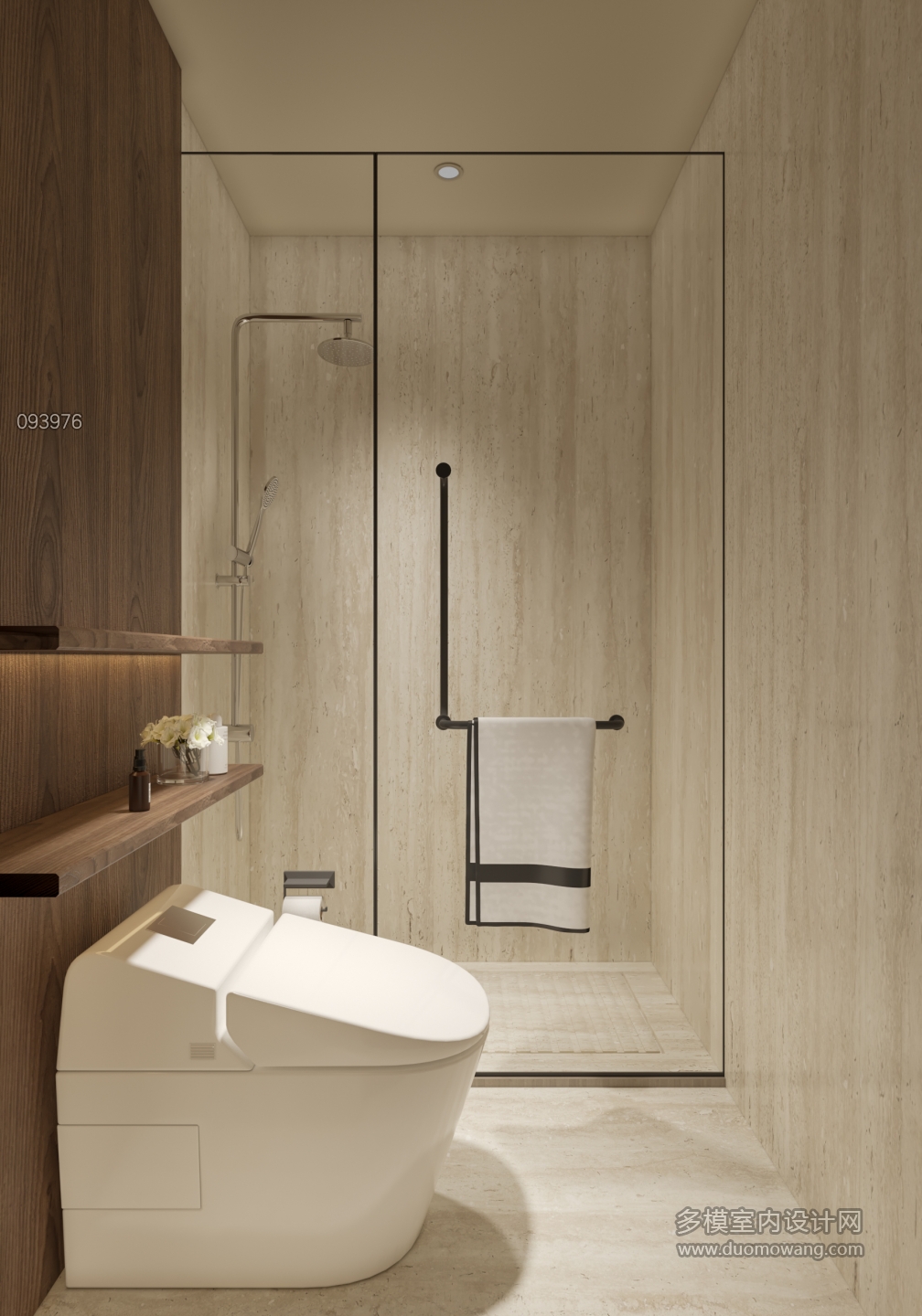 诧寂酒店客房卫生间单张