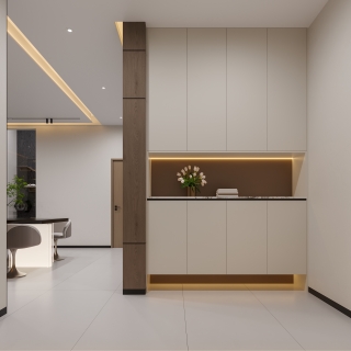 现代负二鞋柜静态