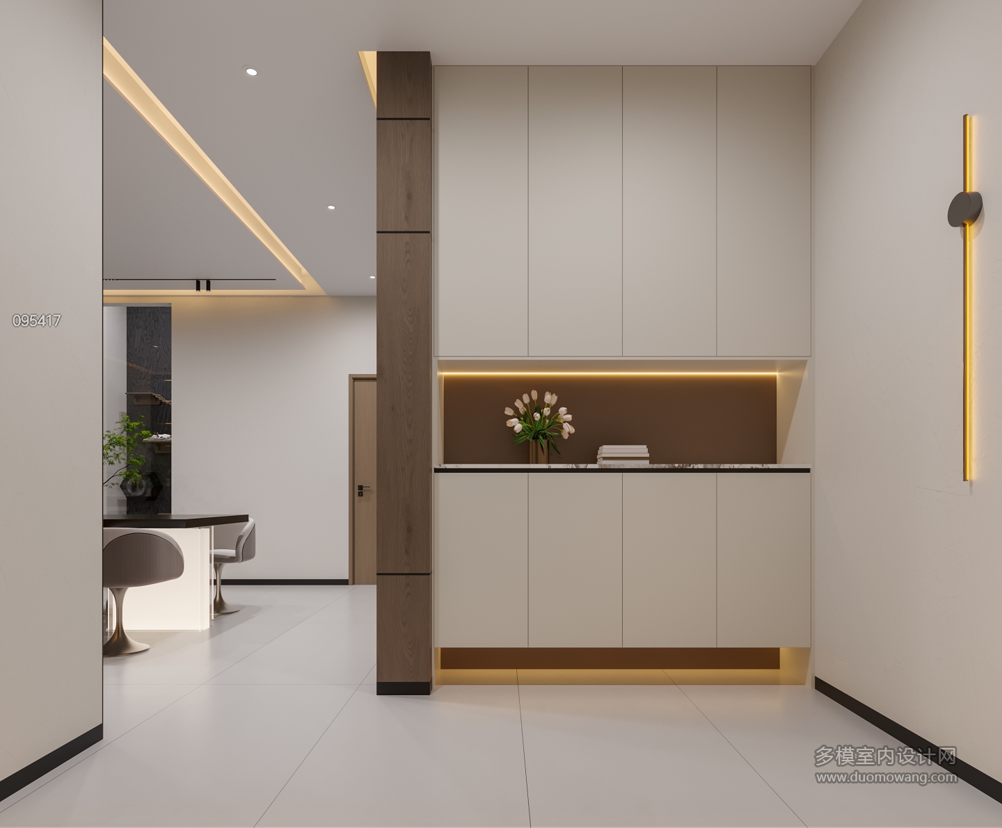 现代负二鞋柜静态