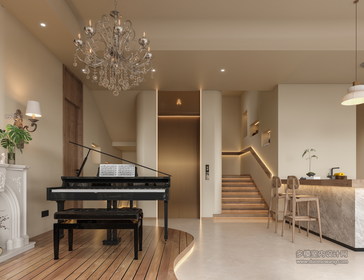 侘寂 一层 电梯间 1