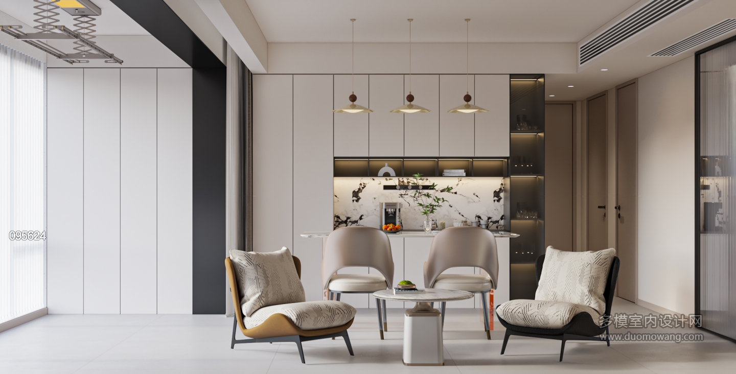 现代客餐厅单张二