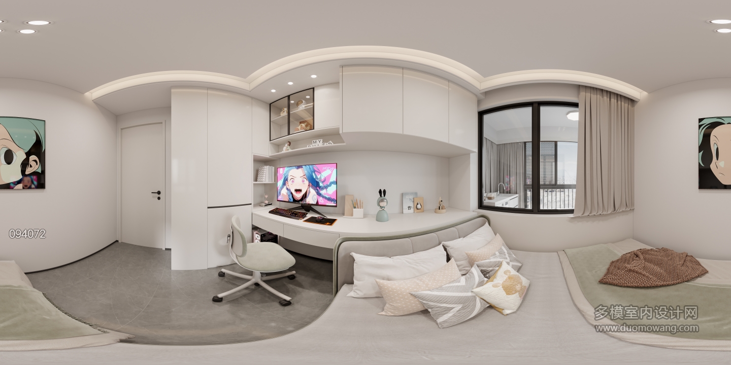 现代女儿房全景