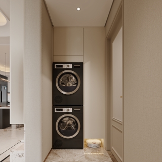 意式洗衣柜特写