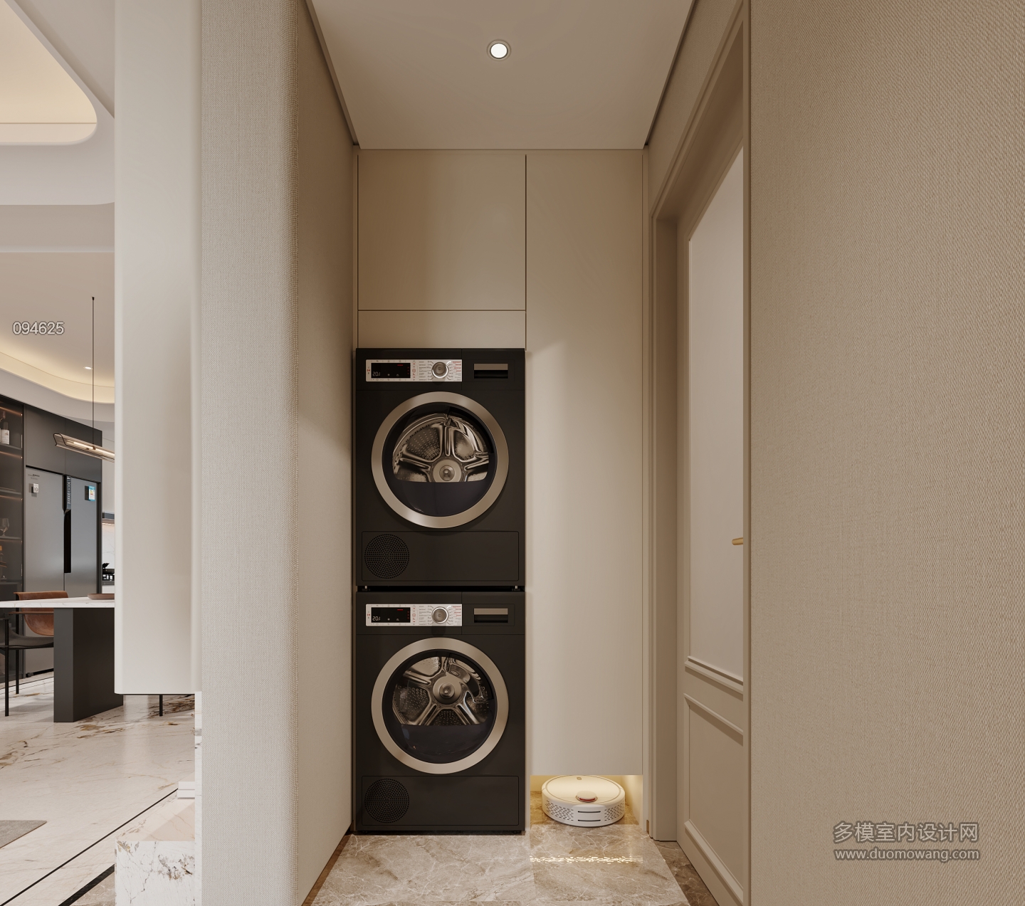 意式洗衣柜特写