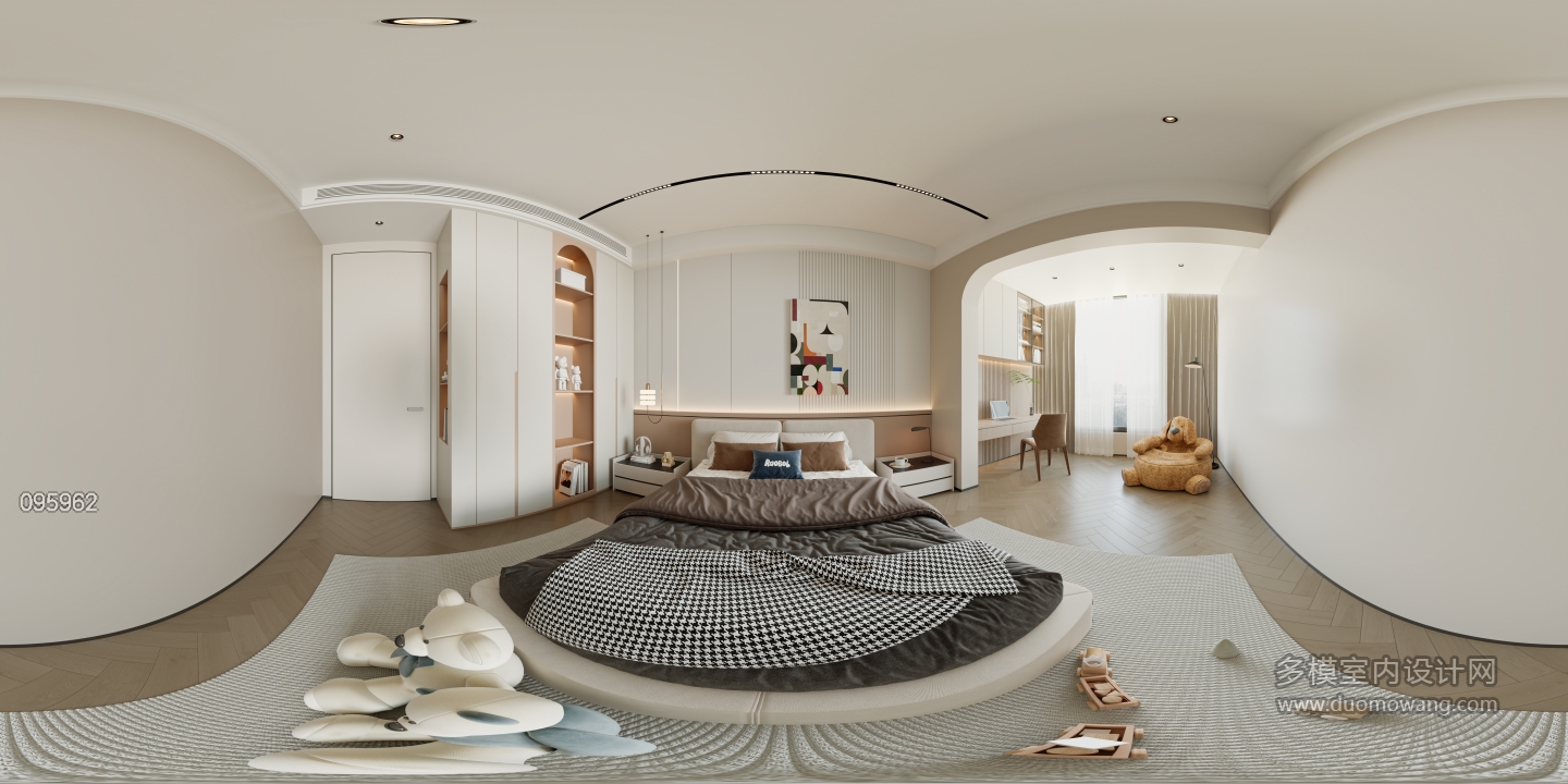 现代轻奢二楼儿童房