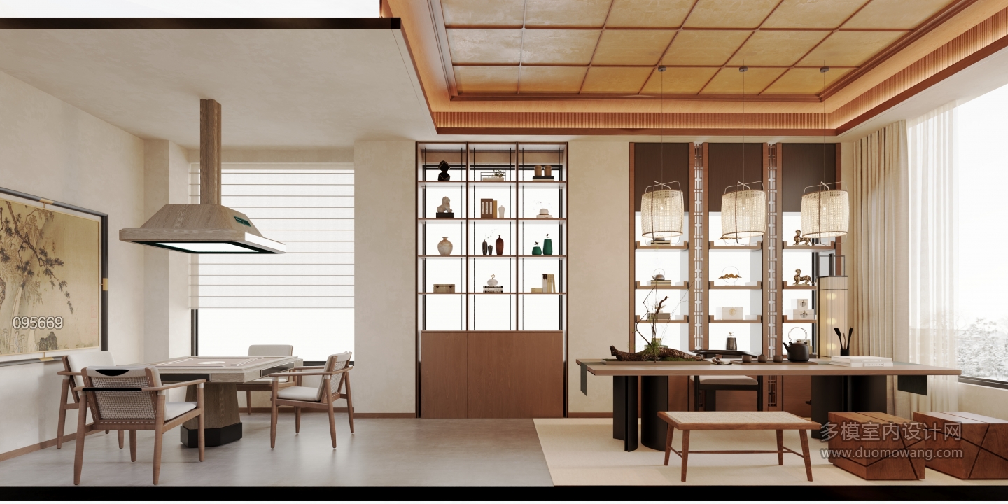 宋代二楼茶空间静态