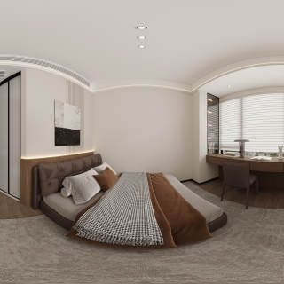 现代一楼主卧全景