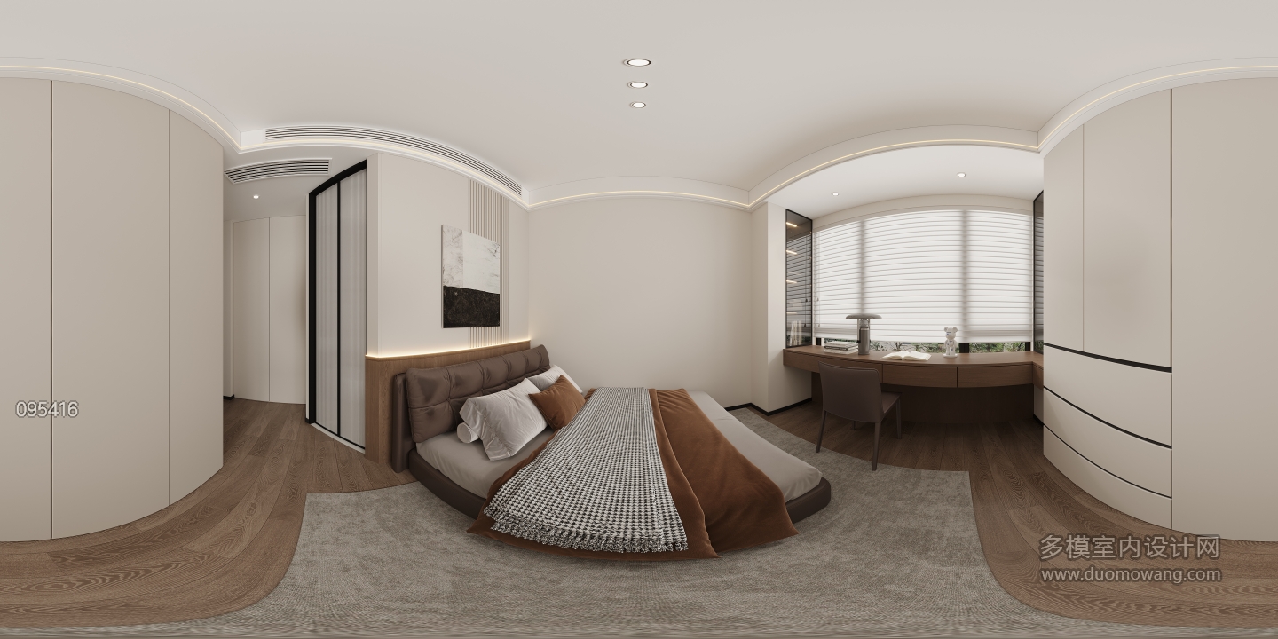 现代一楼主卧全景
