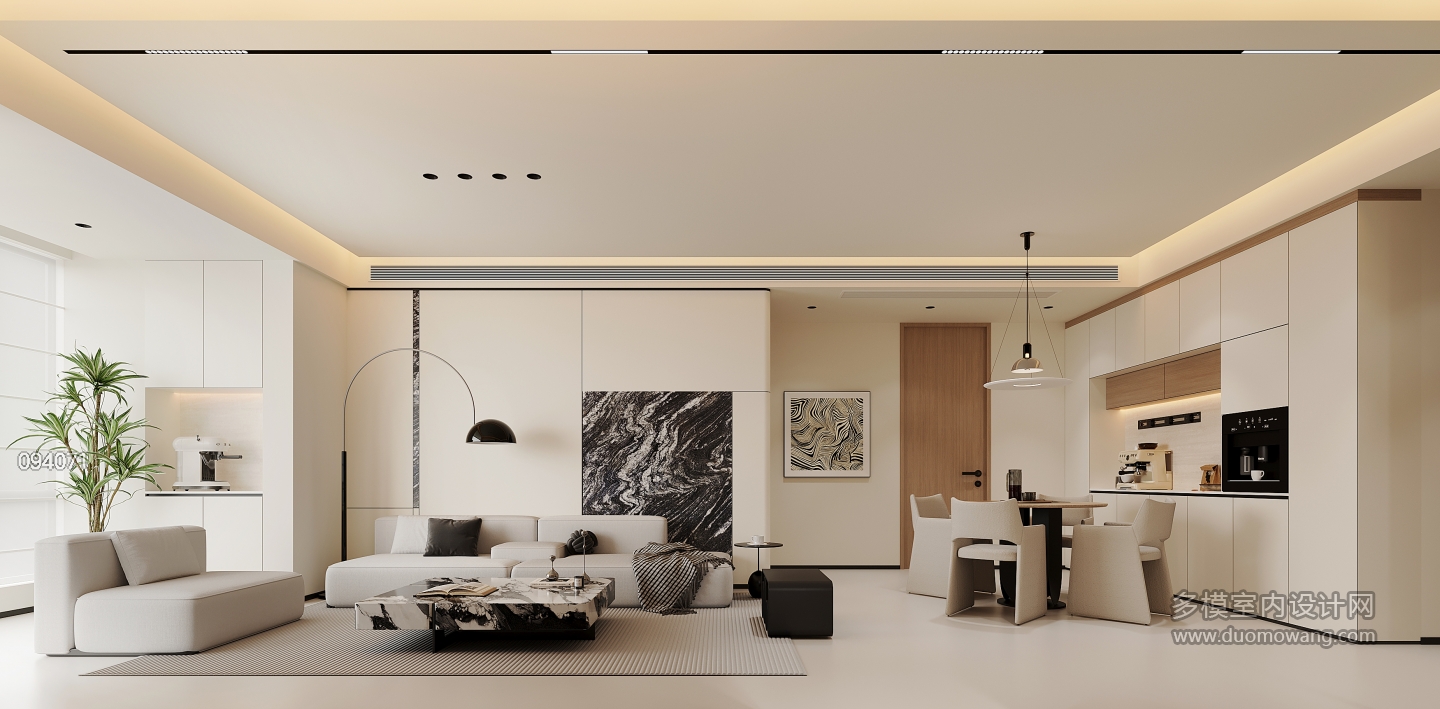 现代客餐厅单张二