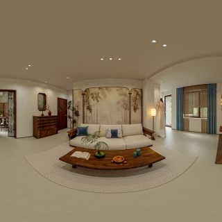 宋式服装店一层大厅