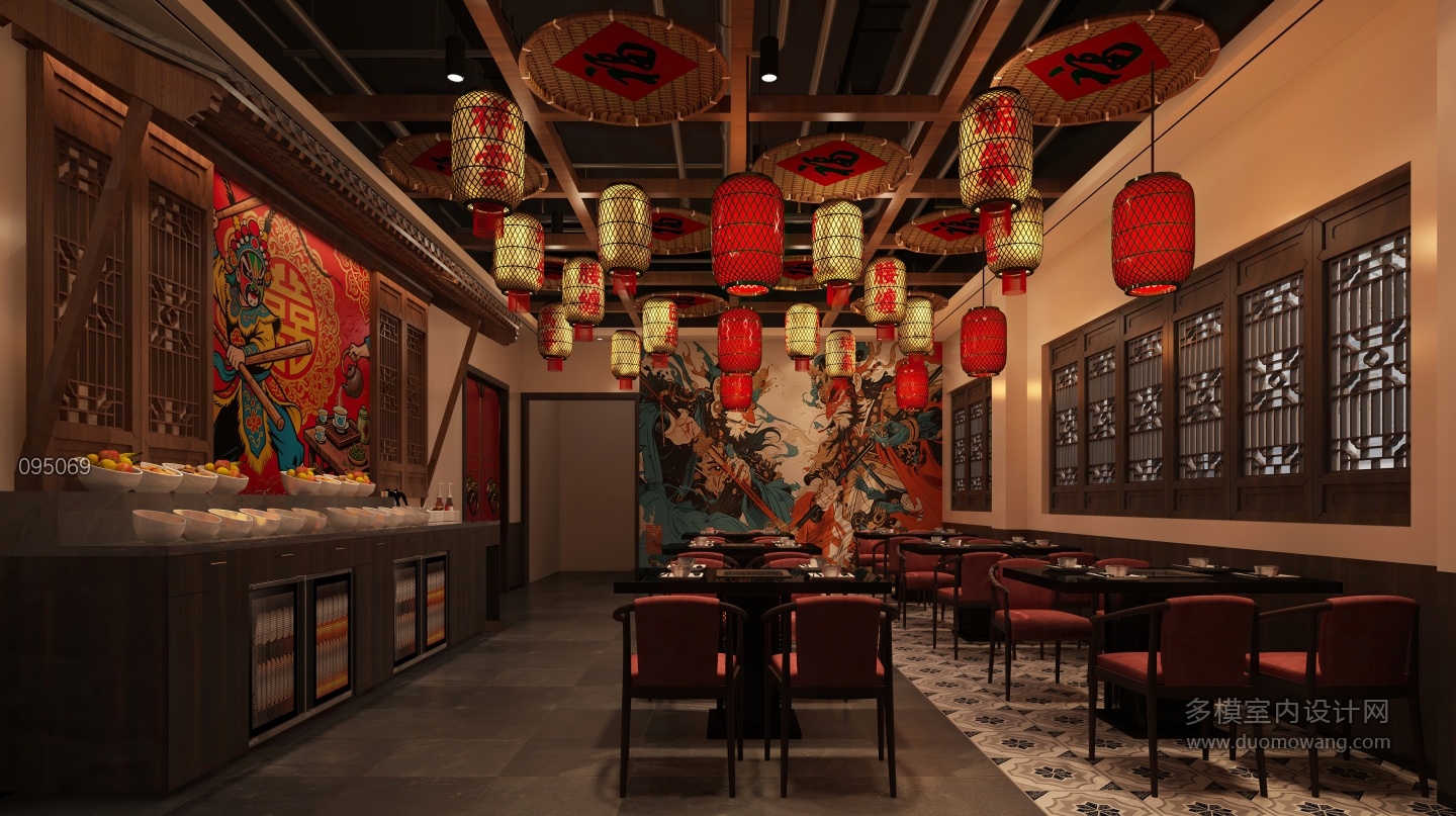 新中式火锅店1F散座区静态 (1)