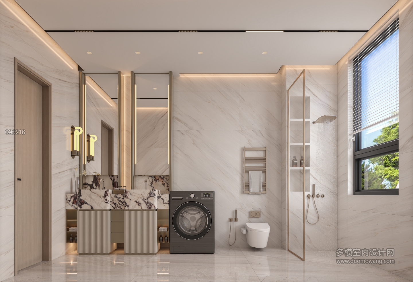 意式轻奢 洗手间 1