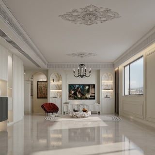 法式电视背景特写