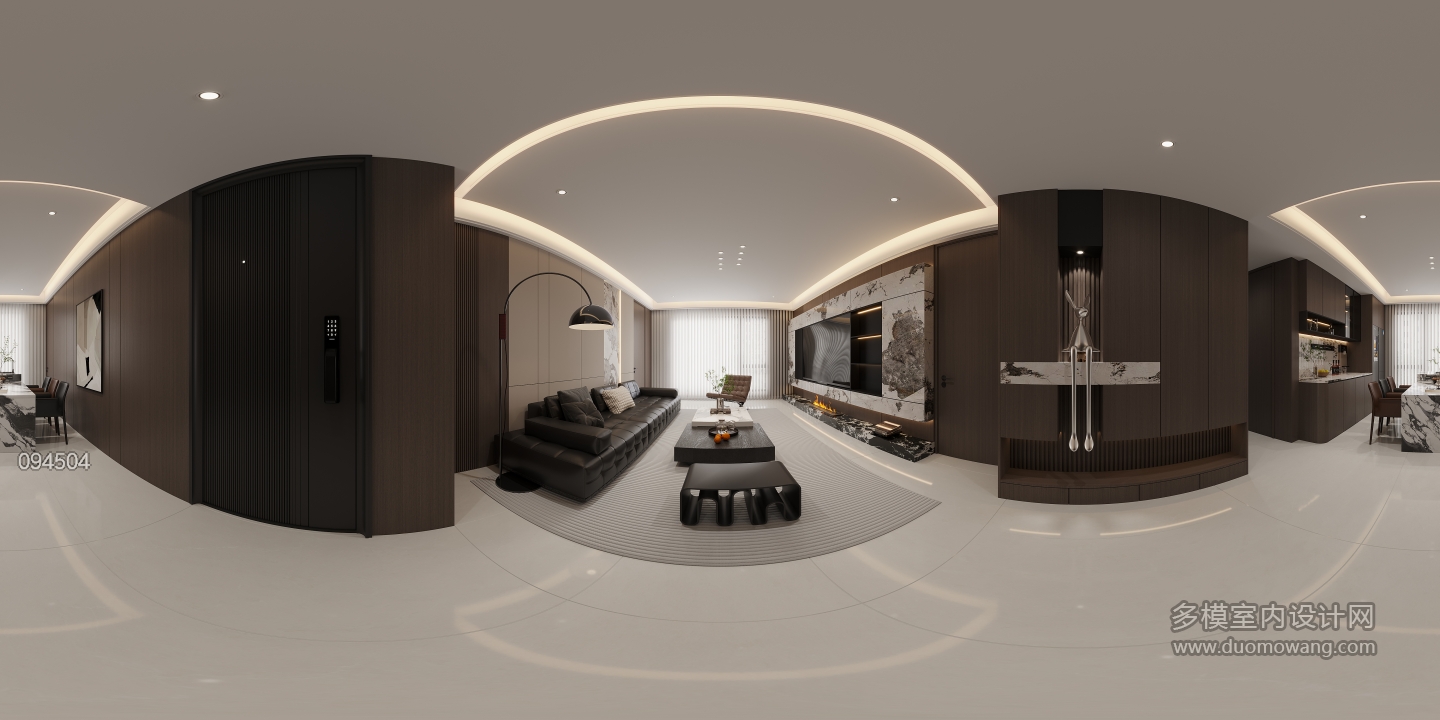 现代客餐厅全景