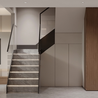 意式家装修改一楼电视特写1