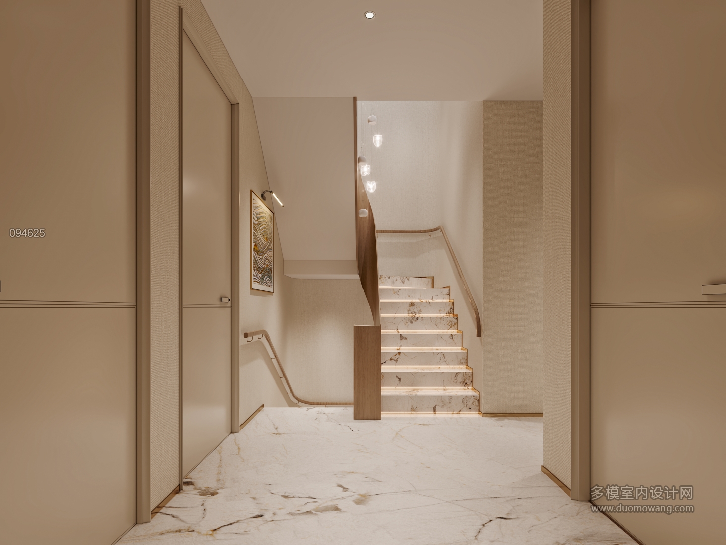 意式楼梯间特写