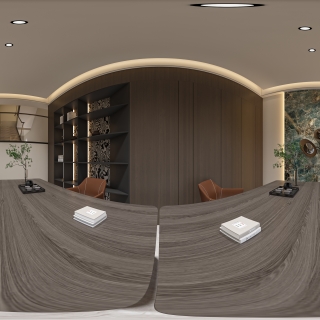 现代别墅一楼多动能区全景