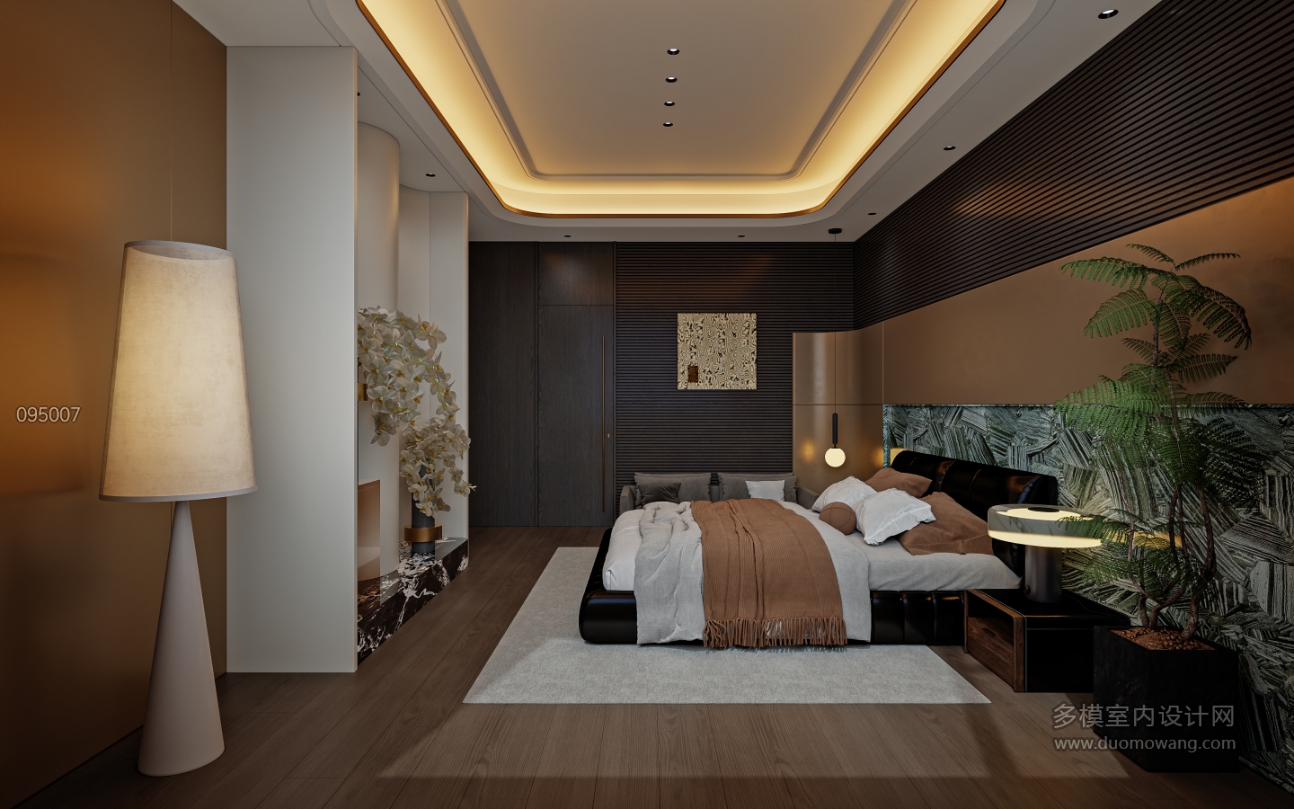 港式轻奢二层_二层主卧室