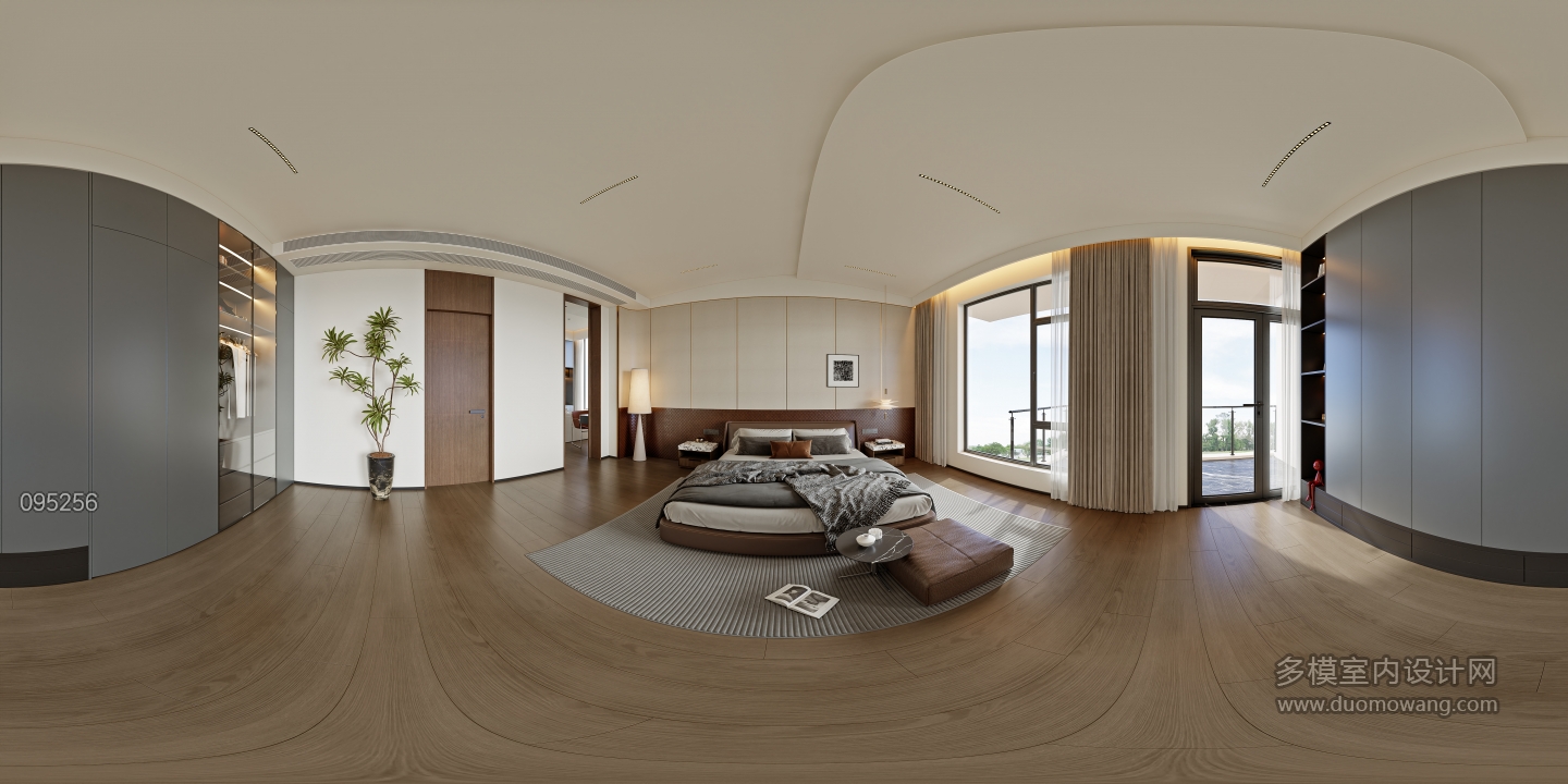 意式轻奢三层_三层主卧室