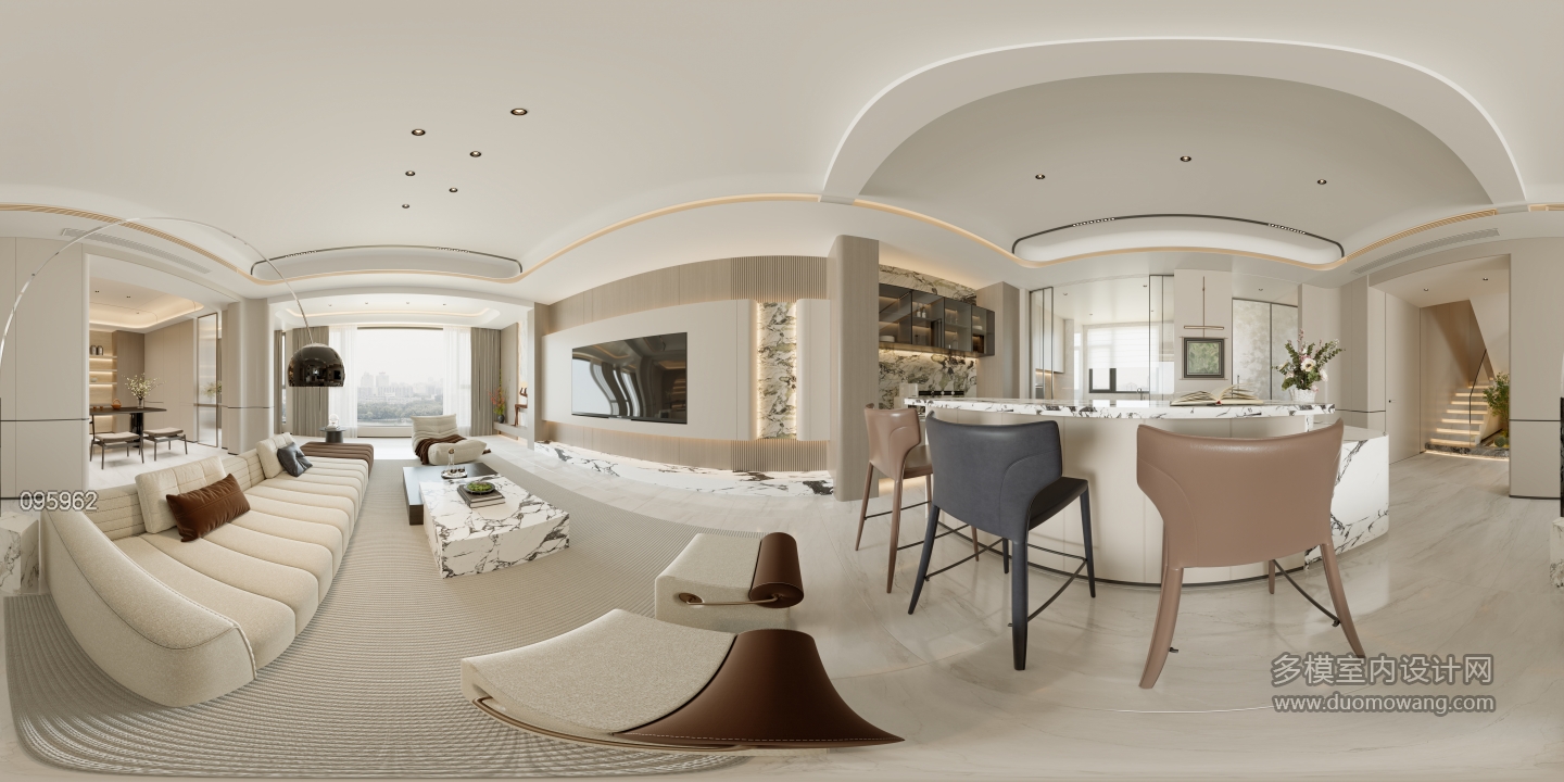 现代轻奢1F客餐厅