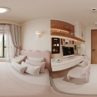 现代女儿房全景