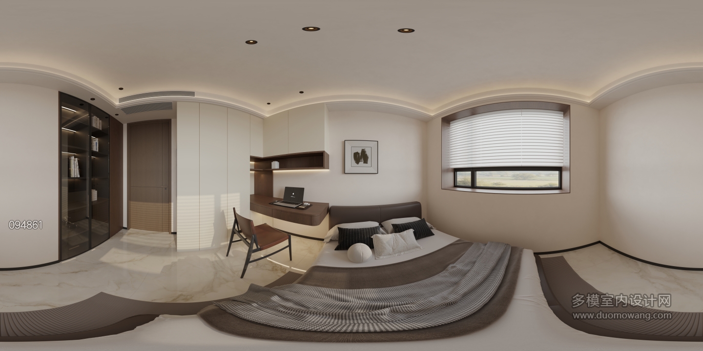 现代 次卧1 全景 新