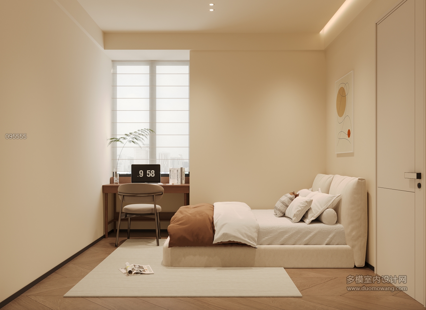 现代中古风次卧2特写