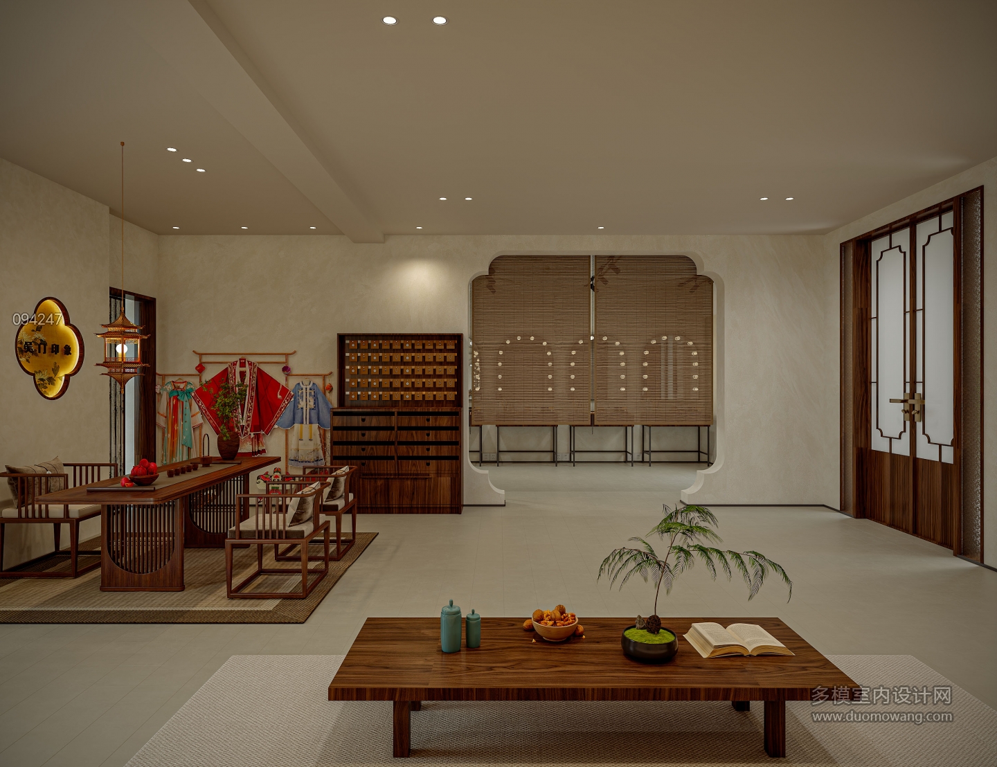 宋式服装店一层大厅静态二