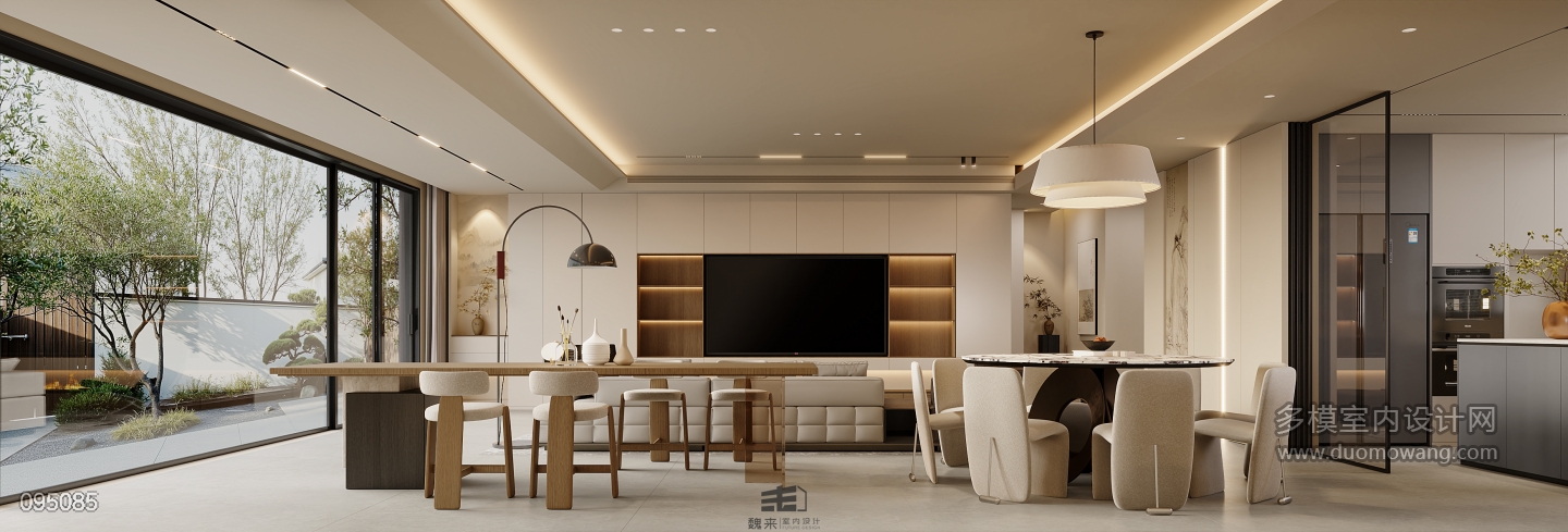 一层宋代中式电视背景特写