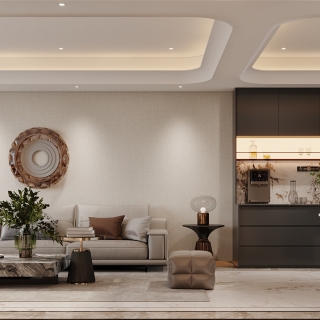 意式沙发背景特写