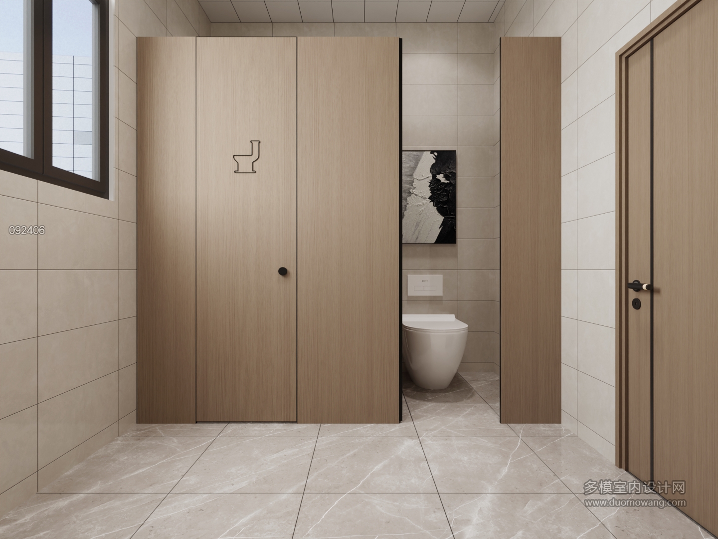 现代公区卫生间