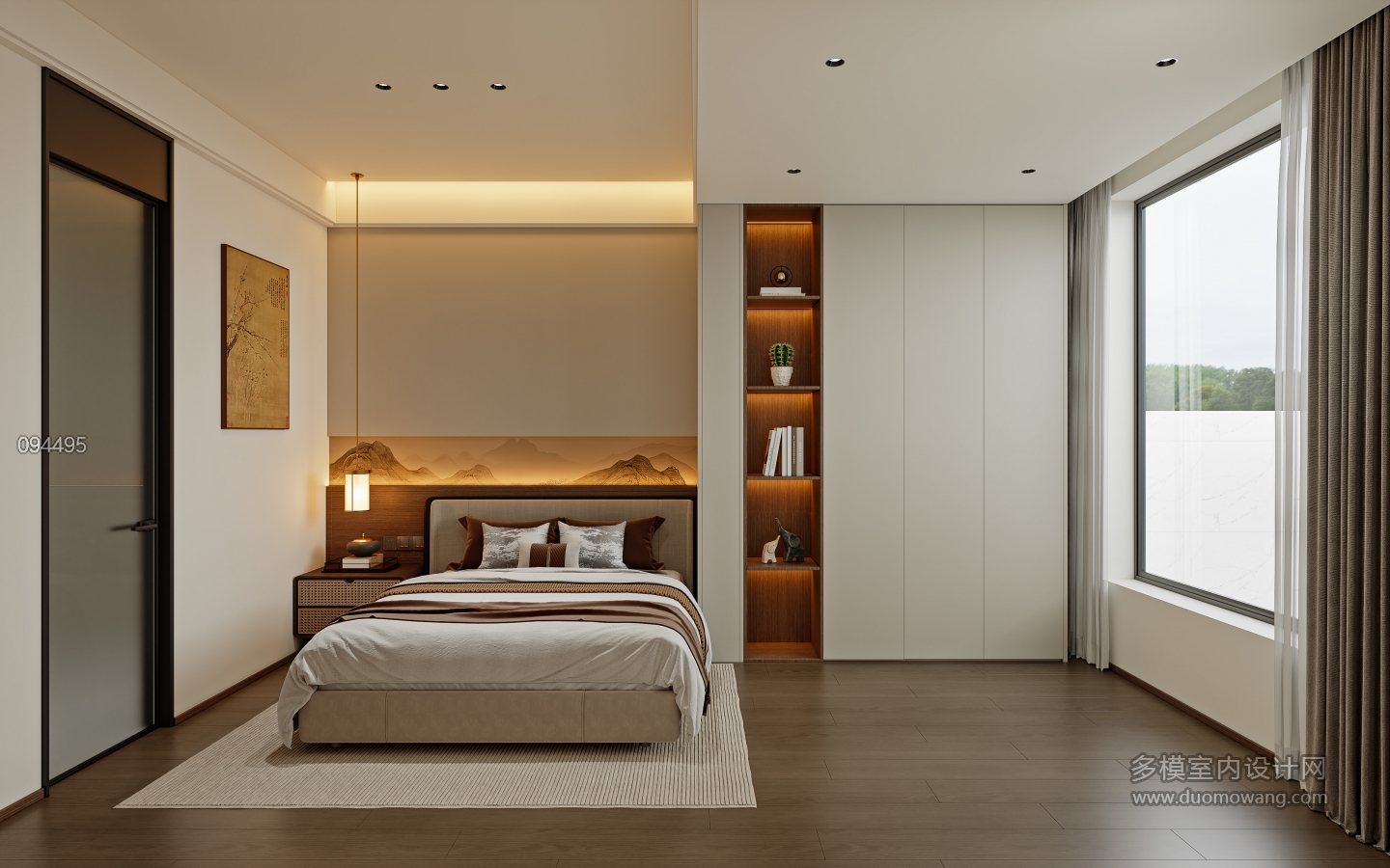 意式轻奢一层_一层长辈房001