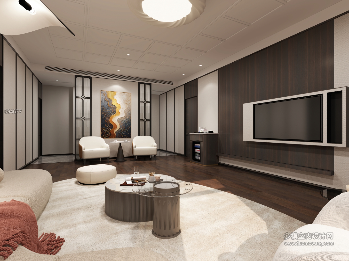 现代酒店套房客厅1