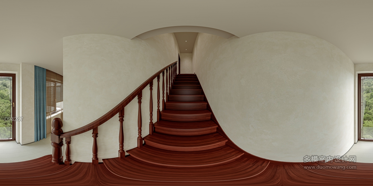 宋式服装店楼梯