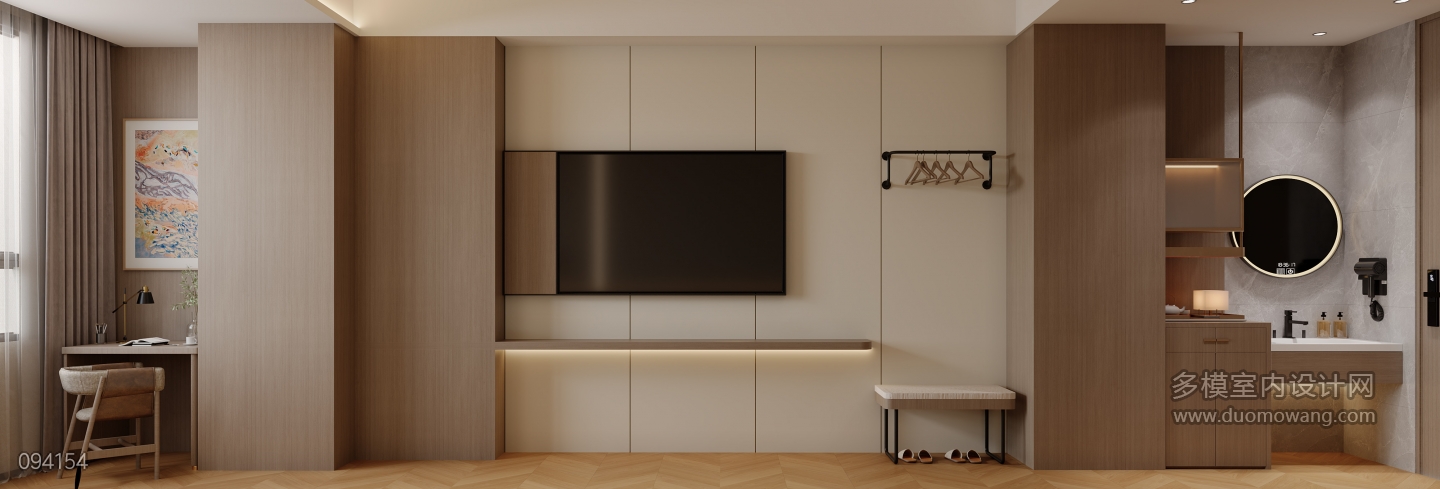 现代酒店客房静态1