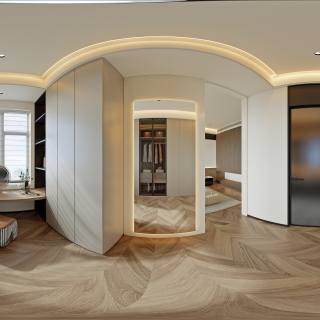 意式轻奢二层_二层女孩房衣帽间