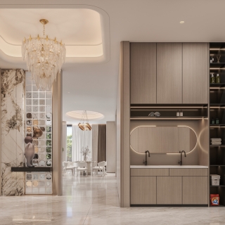 意式轻奢 玄关 1