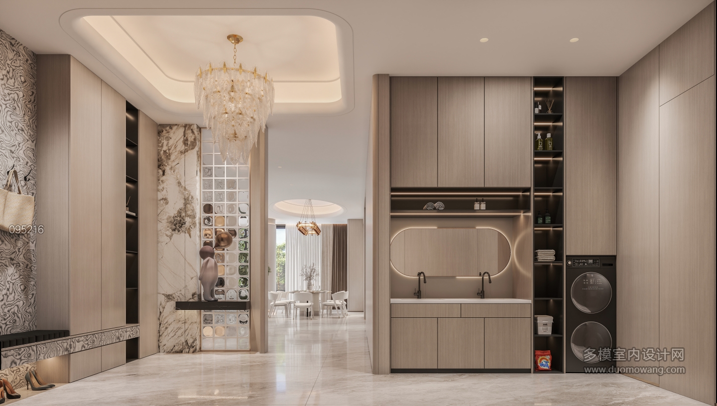 意式轻奢 玄关 1