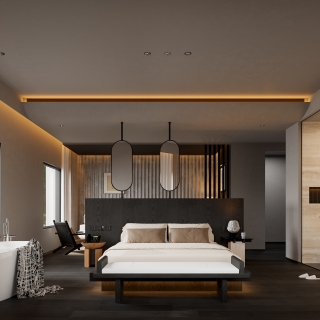 侘寂名宿床头静态3