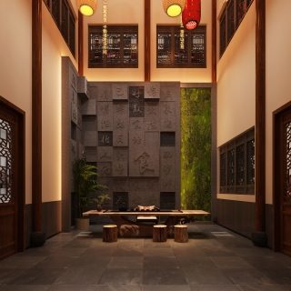 新中式火锅店1F接待厅静态 (1)