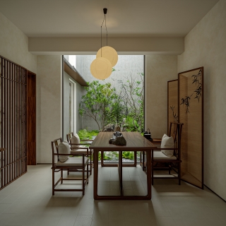 宋式服装店茶室静态