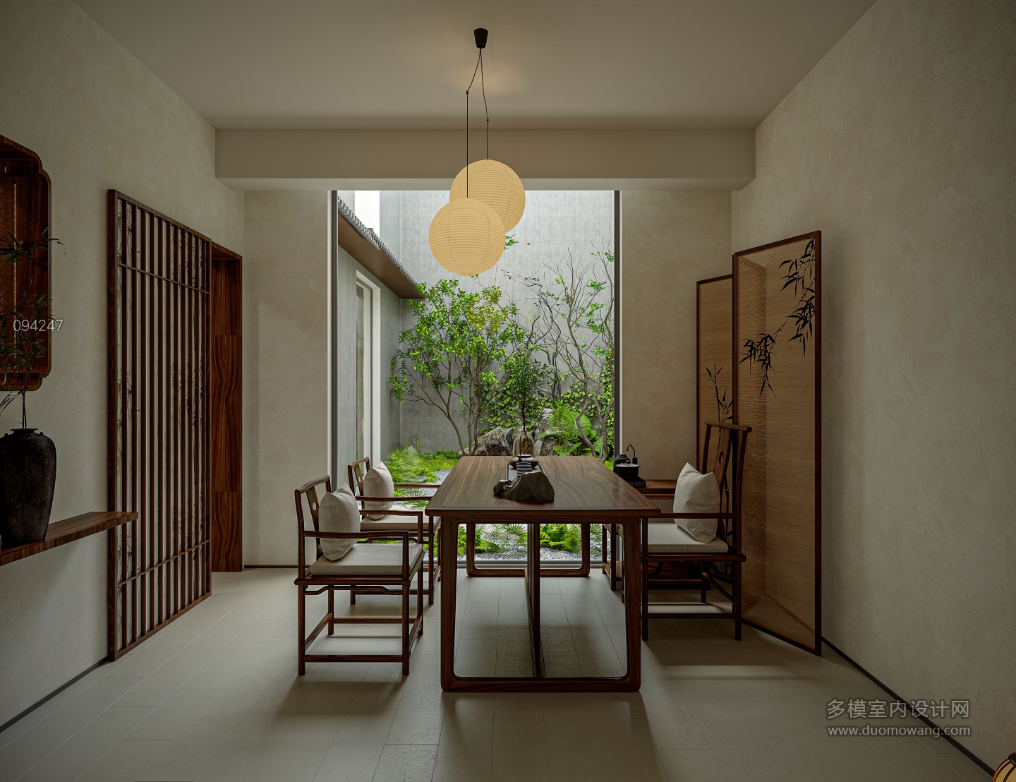 宋式服装店茶室静态