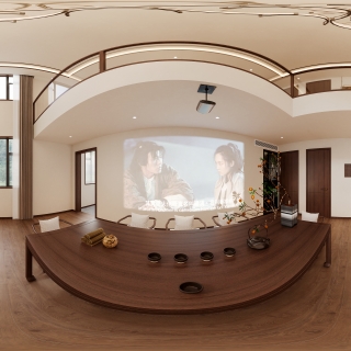 中古风客厅全景