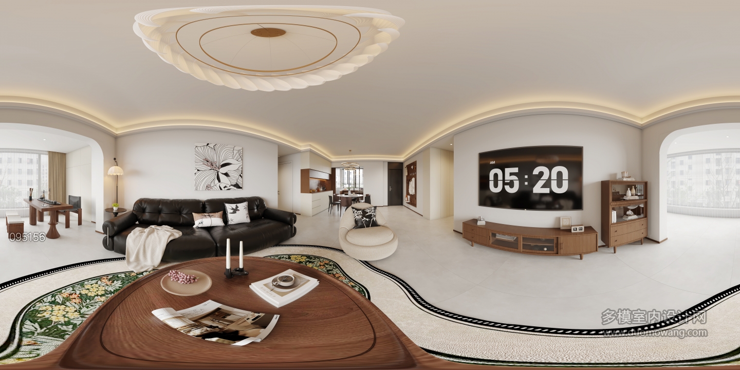 中古风客厅全景